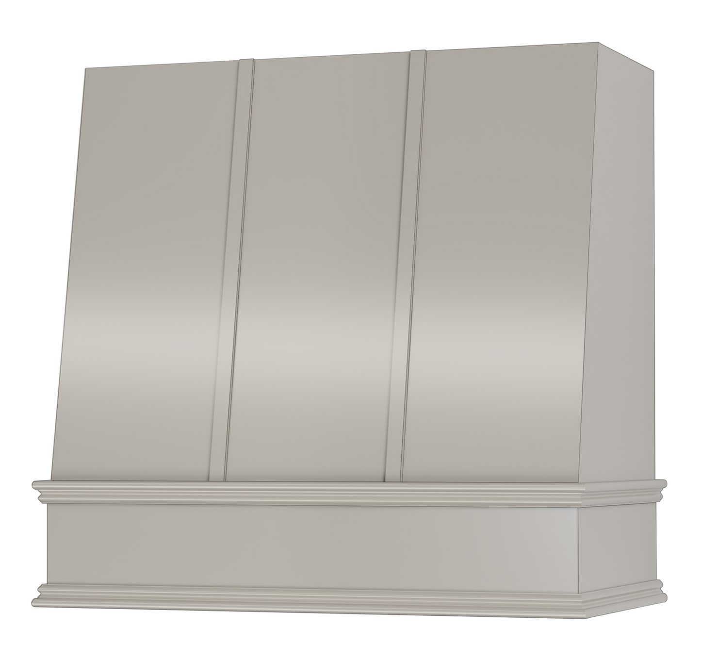 FAST SHIP Blake Range Hood with Strapping - Ogee Trim