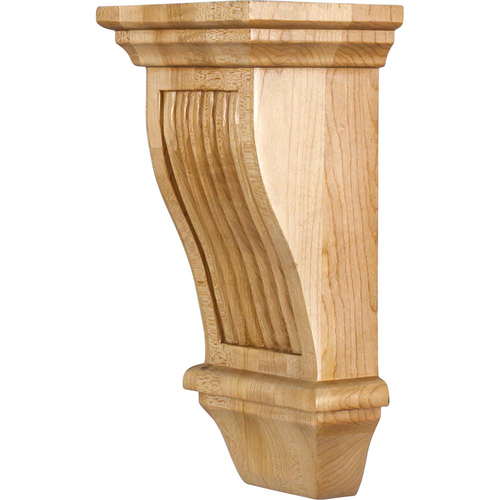 Renaissance Reeded Corbel 5" x 4" x 10", 1 Pair