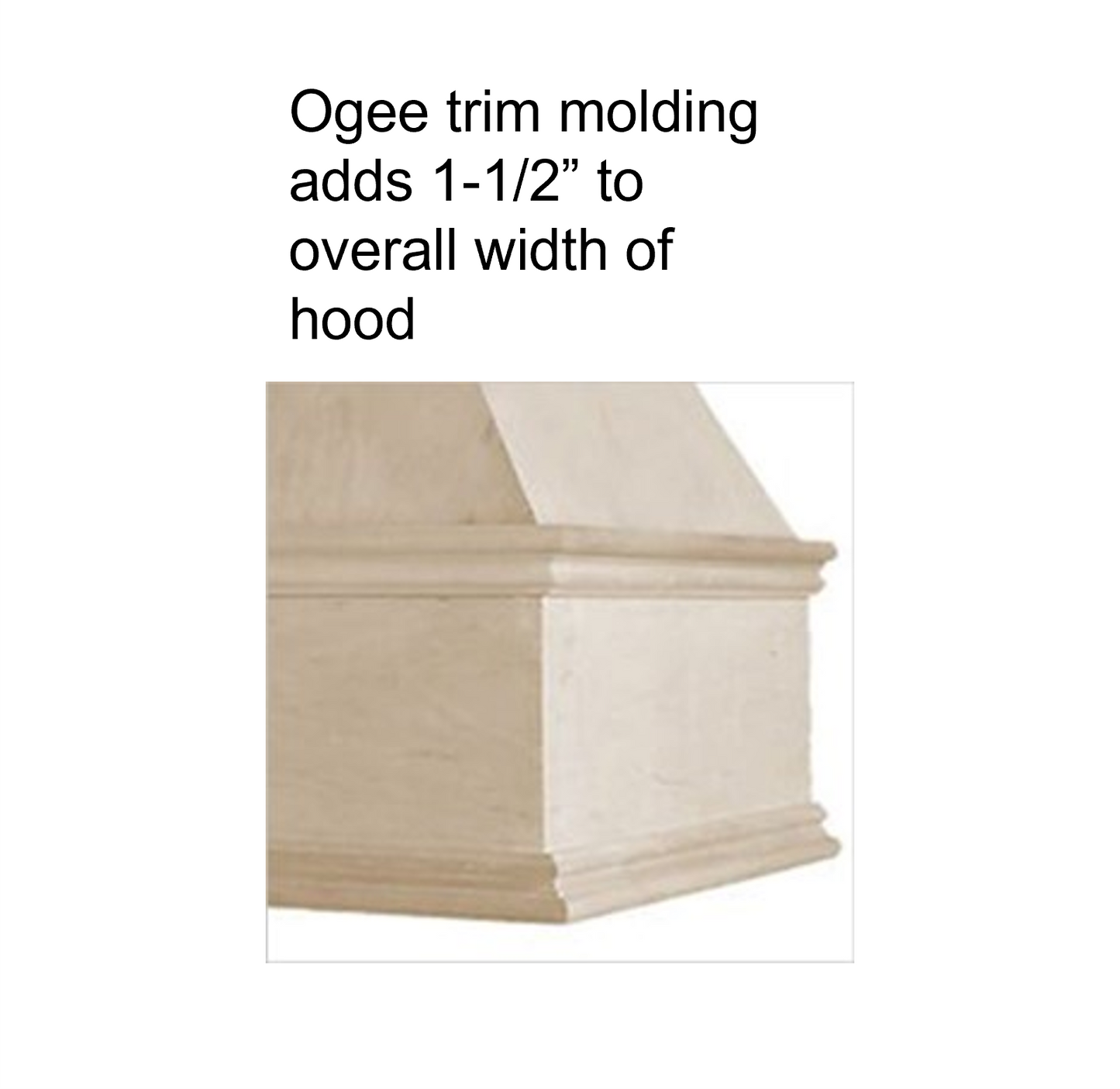FAST SHIP Ashley Range Hood - Ogee Trim
