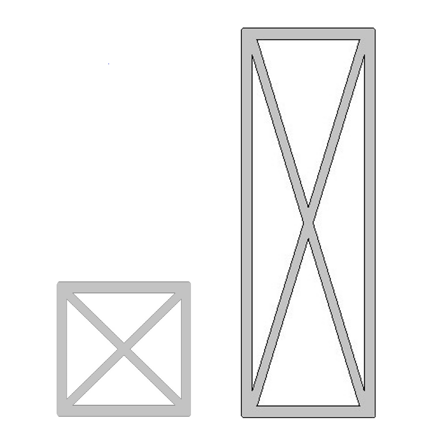 Parker Single X Mullion X1