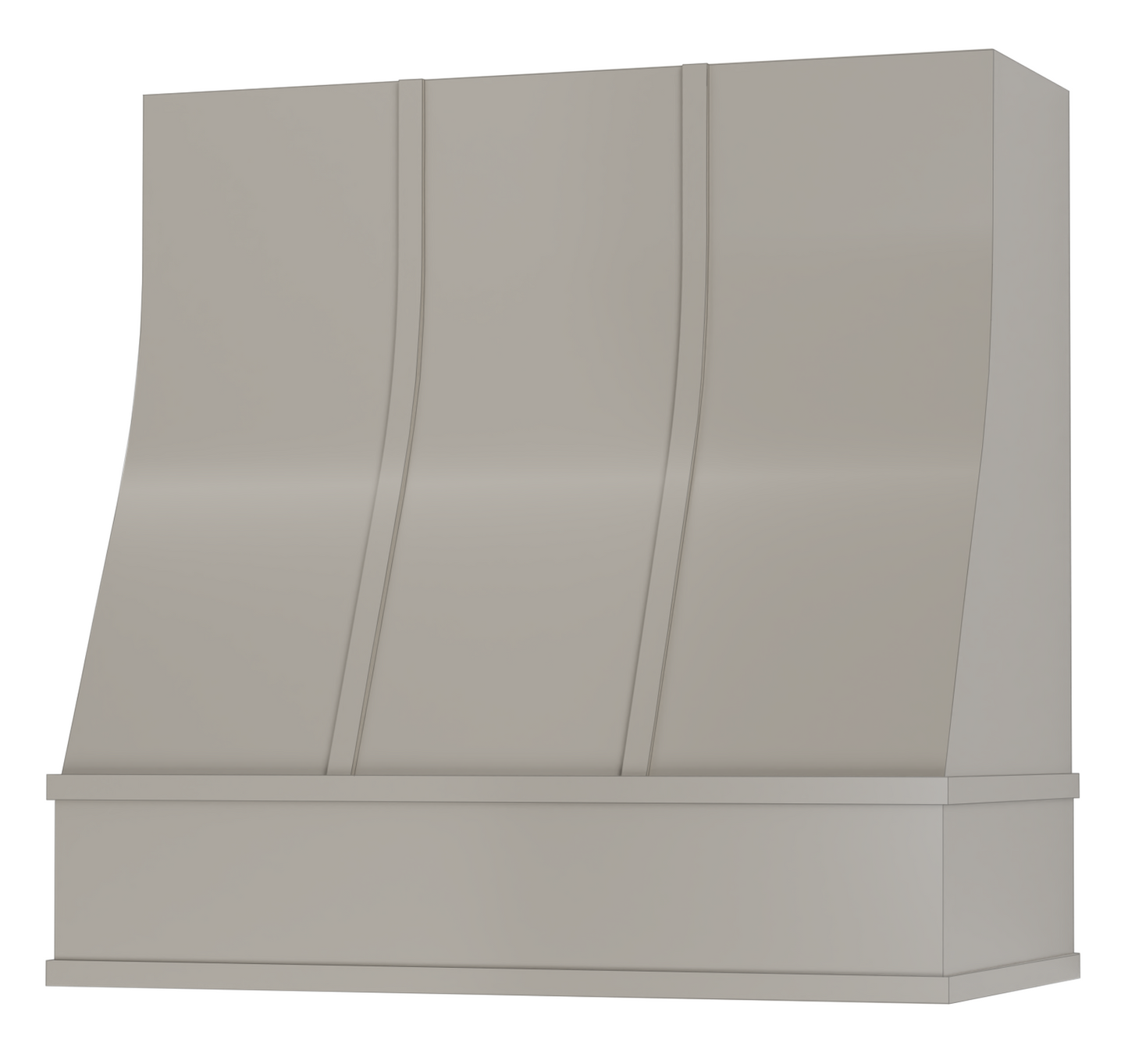 FAST SHIP Sidney Range Hood with Strapping - Flat Trim
