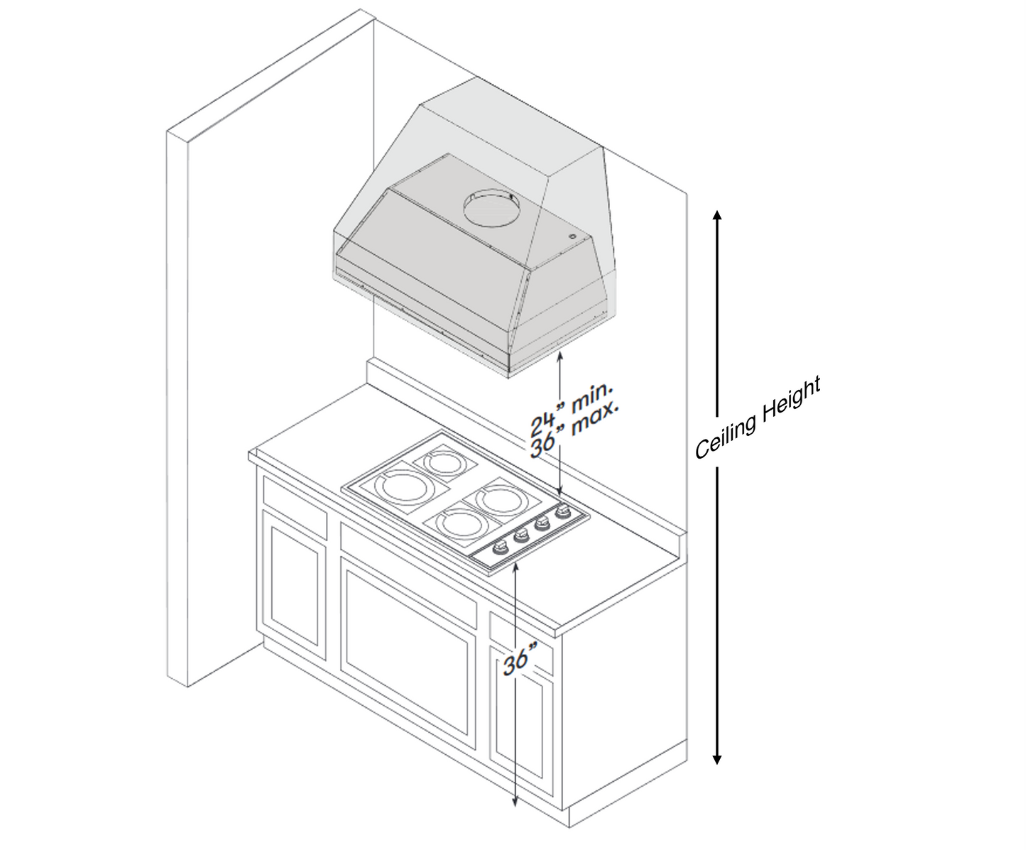Riley Range Hood - Flat Trim