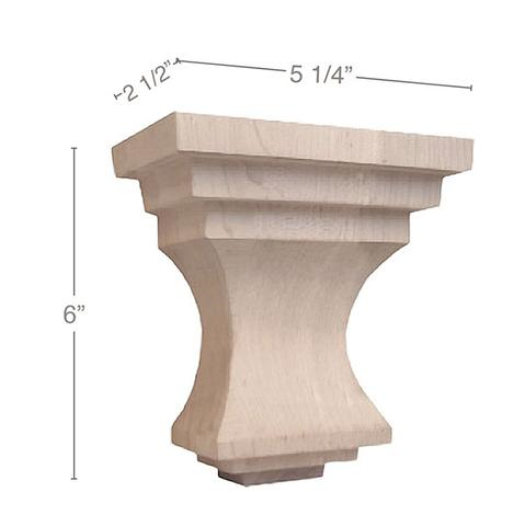 6" Metro Small Corbel, 1 Pair