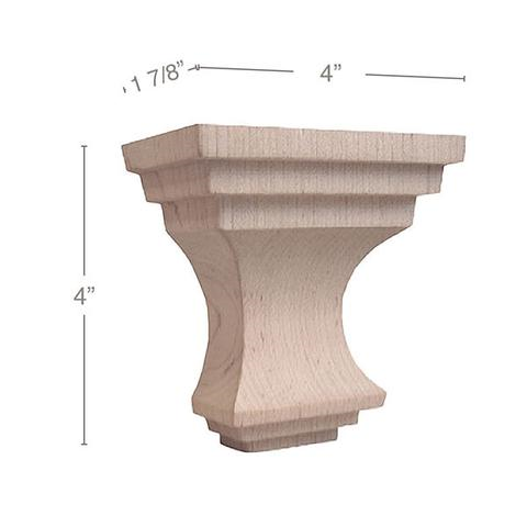 4" Metro Ex Small Corbel, 1 Pair