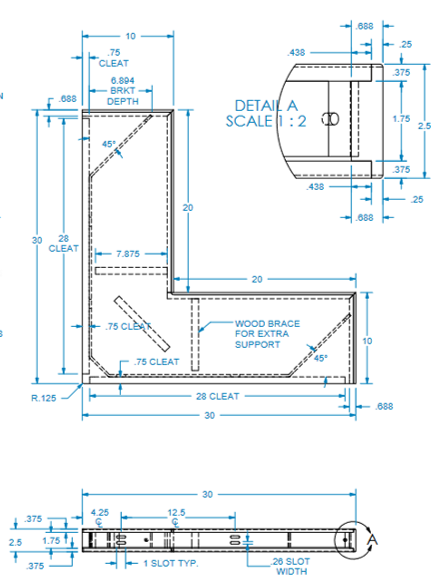Corner Floating Shelf