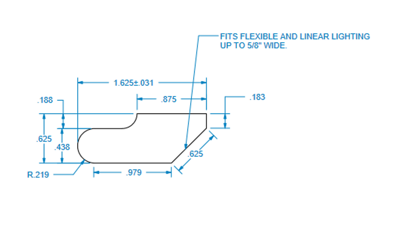 Traditional Slimline Light Ready Light Rail