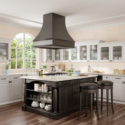 ISLAND HOOD - Ashley Island Wood Range Hood