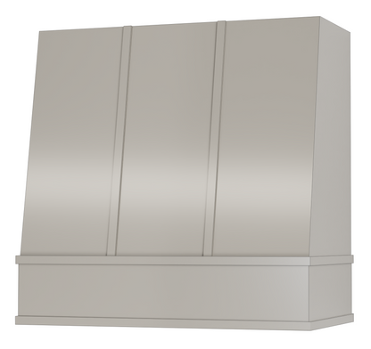 FAST SHIP Blake Range Hood with Strapping - Flat Trim