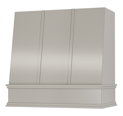 FAST SHIP Blake Range Hood with Strapping - Ogee Trim