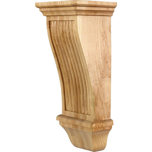 Renaissance Reeded Corbel  6" x 5" x 14", 1 Pair