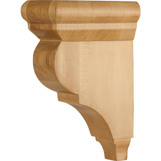 Traditional Wood Bar Bracket Corbel 3" x 5-1/2" x 8", 1 Pair