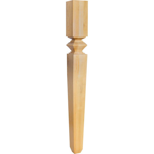 Modern Classic Wood Post (Island Leg) 35-1/2" Tall x 3-3/4" Square