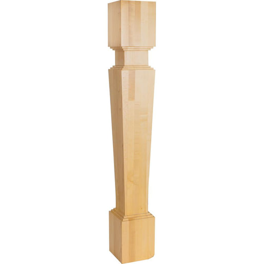 Stacked Modern Wood Post (Island Leg) 35-1/2" Tall x 5" Square