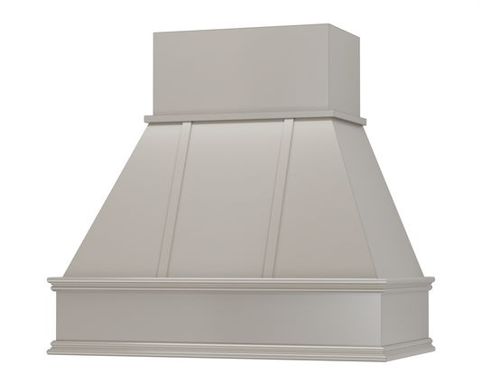 FAST SHIP Riley Range Hood with Strapping - Ogee Trim