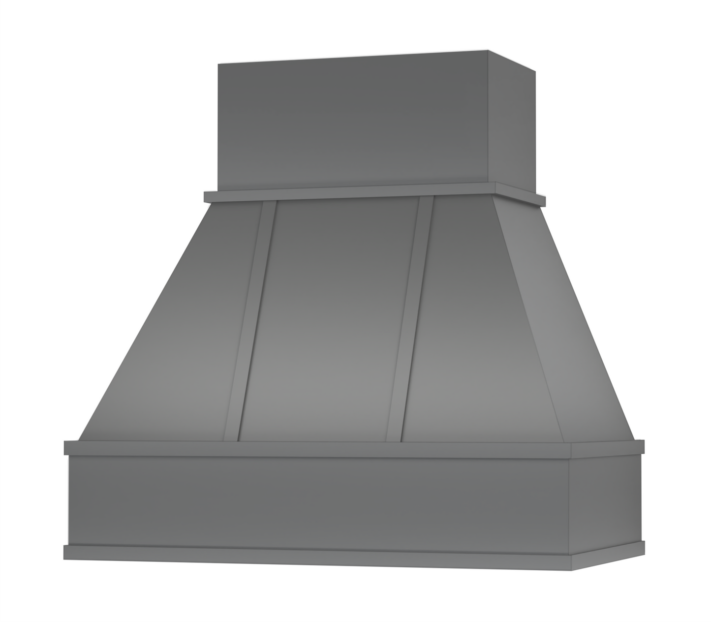 Riley with Wood Strapping Range Hood - Flat Trim