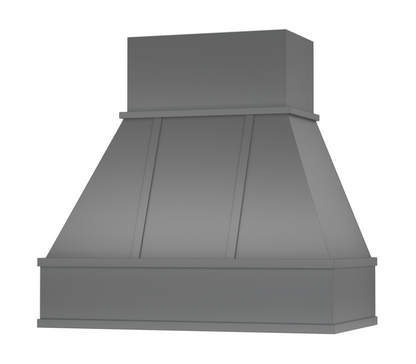 Riley with Wood Strapping Range Hood - Flat Trim