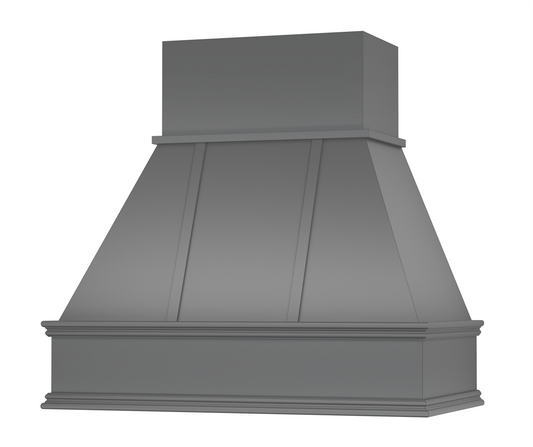 Riley with Wood Strapping Range Hood - Ogee Trim