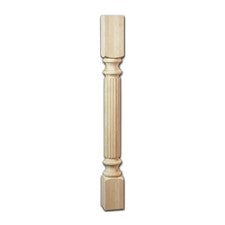Reeded Post 35-1/4" Tall x 3-1/2" Square