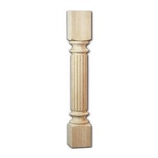 Reeded Bar Post 42" Tall x 5" Square