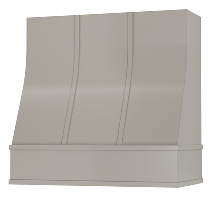 FAST SHIP Sidney Range Hood with Strapping - Flat Trim