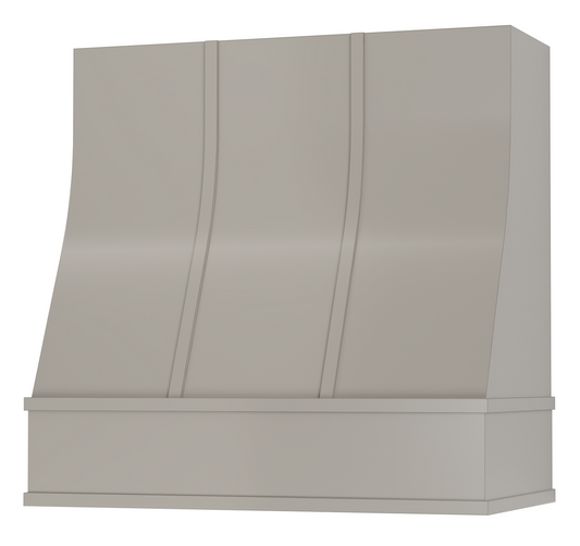 FAST SHIP Sidney Range Hood with Strapping - Flat Trim