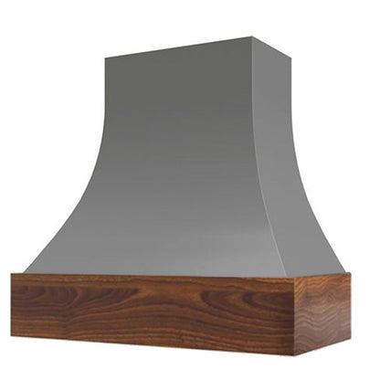 Ashley Wood Range Hood with Walnut Apron