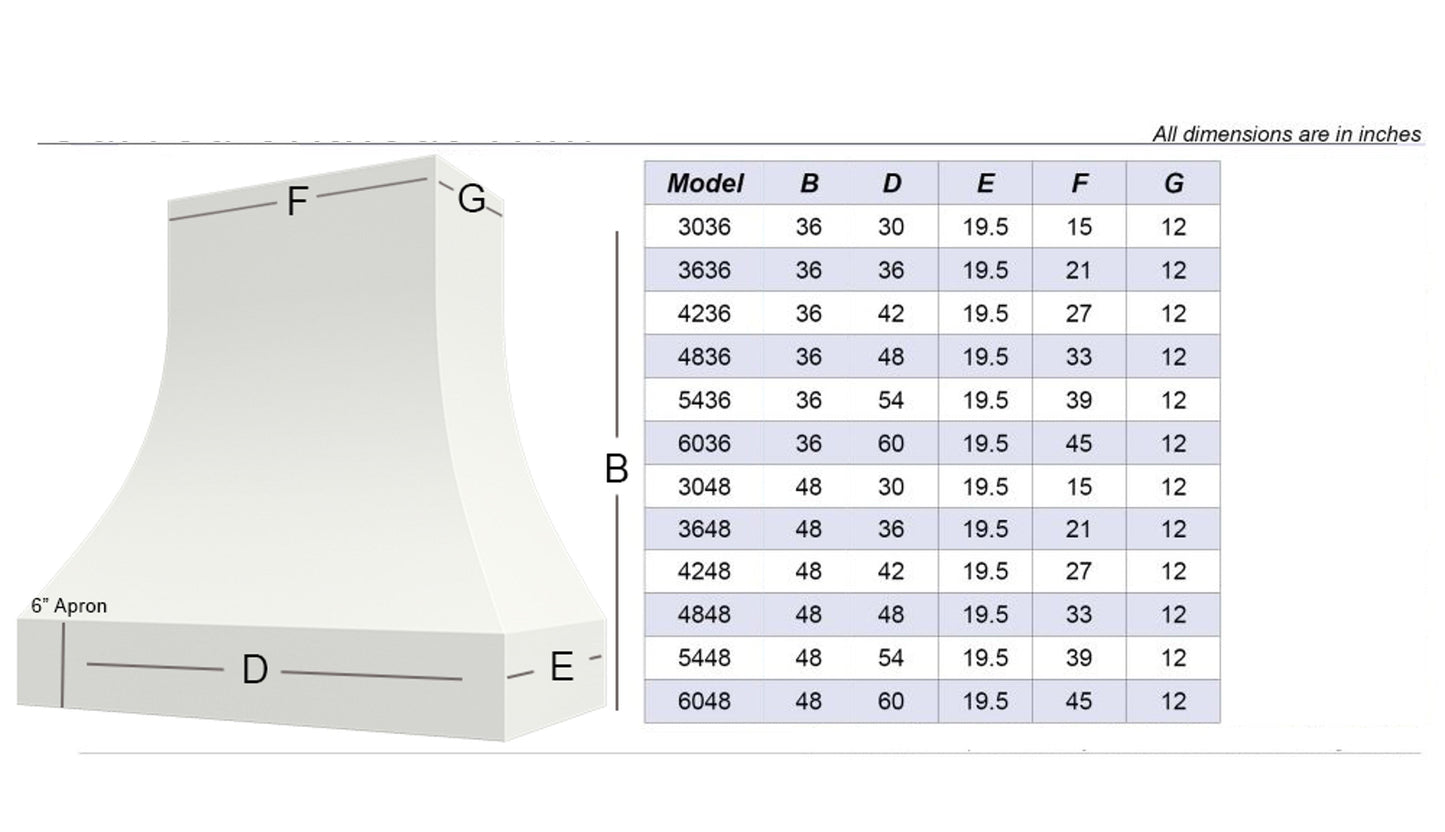 Ashley Modern Wood Range Hood