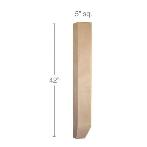 Contemporary Square Bar Column 42" Tall x 5" Square