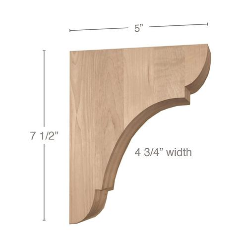 7 1/2" Classic Small Bar Bracket Corbel, 1 Pair