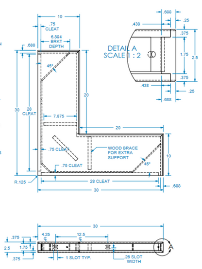 Corner Floating Shelf