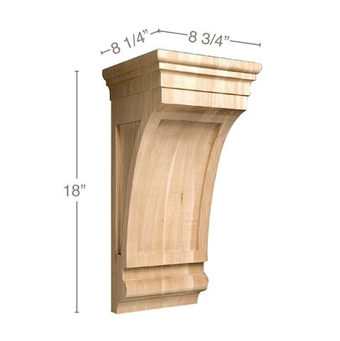 18" Ex Lg Mission Corbel, 1 Pair