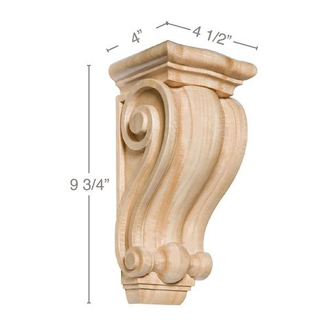 9 3/4" Med Classic Corbel, 1 Pair