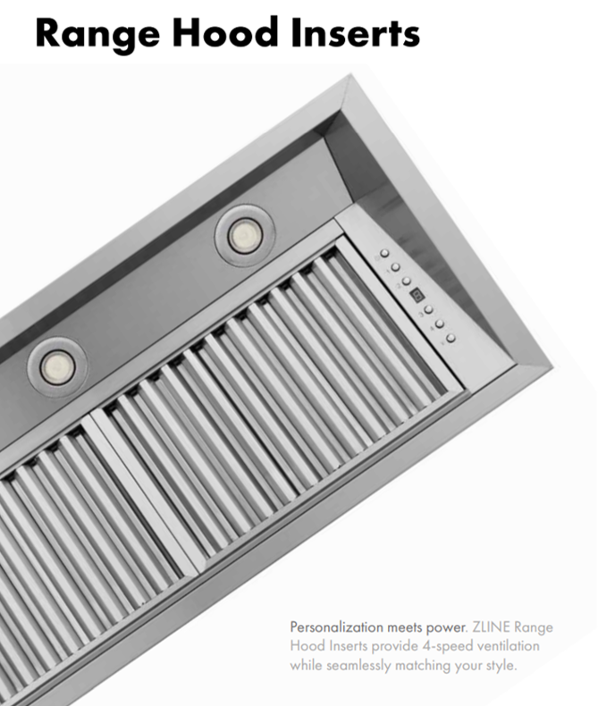 ZLINE 698 Series Range Hood Insert 400CFM for 30 Inch Wide Hood