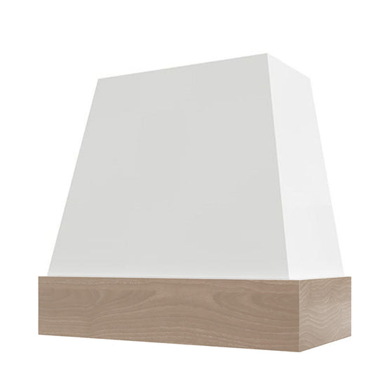 Kelsey Wood Range Hood with White Oak Apron