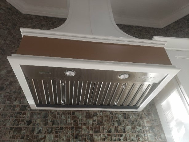 Ashley Wood Range Hood with Corbels