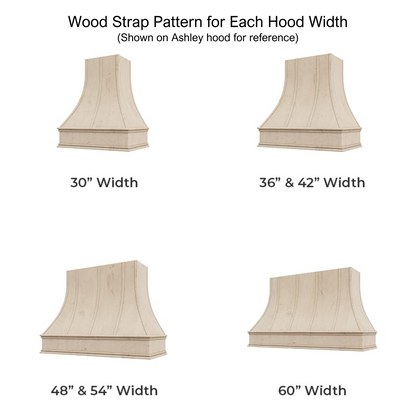 Ashley with Wood Strapping Range Hood - Flat Trim