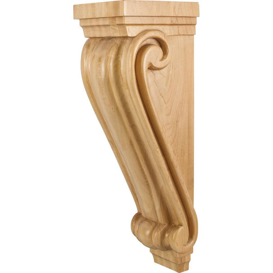 Large Traditional Wood Corbel 6-3/4" x 7-5/8" x 22", 1 Pair