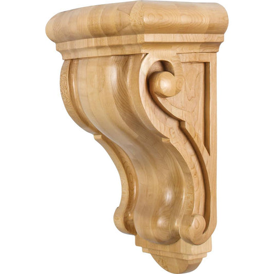 Wide Profile Rounded Traditional Corbel 8-1/8" x 6-1/4" x 14", 1 Pair