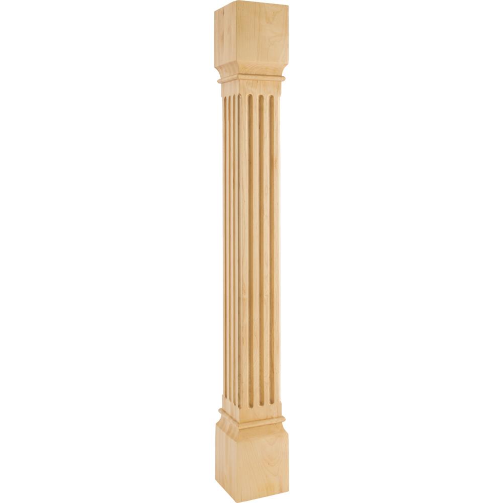 Large Fluted Post 42" Tall x 5" Square