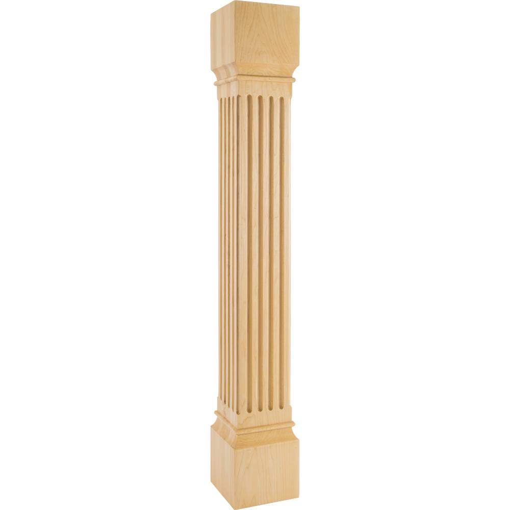 Large Fluted Post 42" Tall x Width - 6" Square