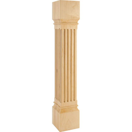 Large Fluted Post  35-1/2" Tall x Width - 6" Square