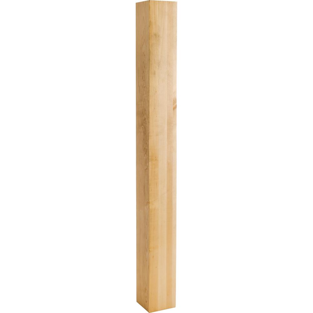 Square Wood Post 35-1/2" Tall x 3-1/2" Square