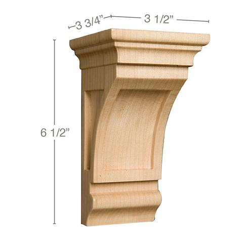 6 1/2" Small Mission Corbel, 1 Pair